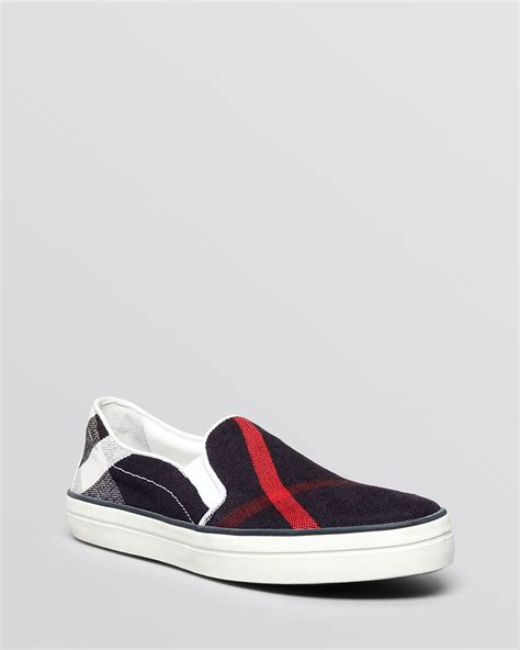 burberry black sneakers|burberry slip on flat sneakers.